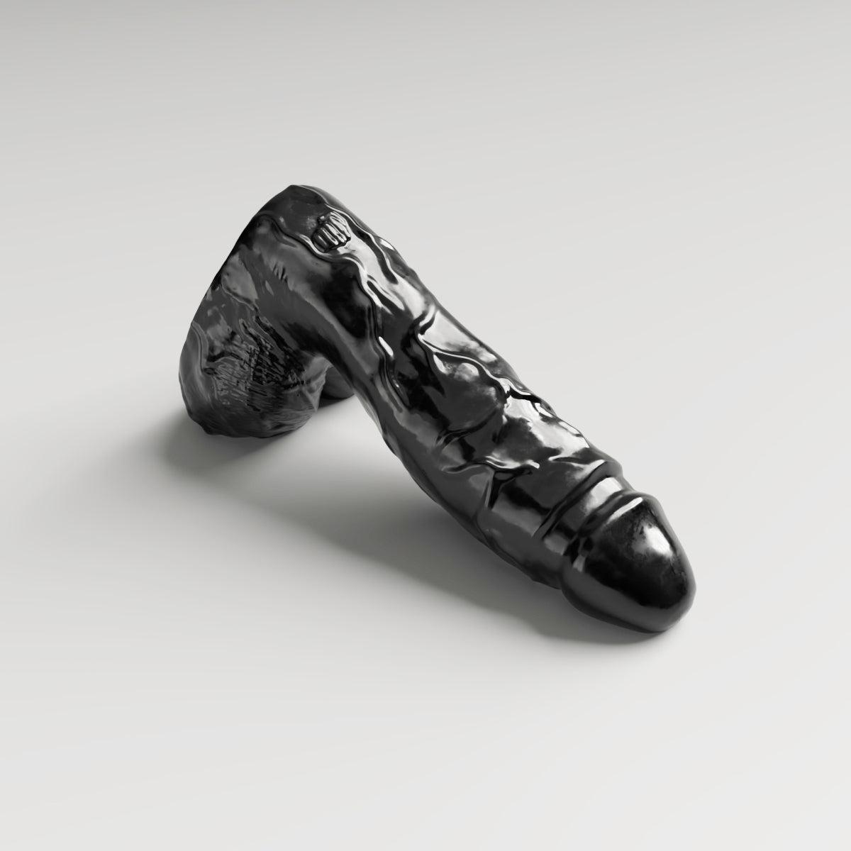 All Black Steroid Racket Dildo, 35 cm