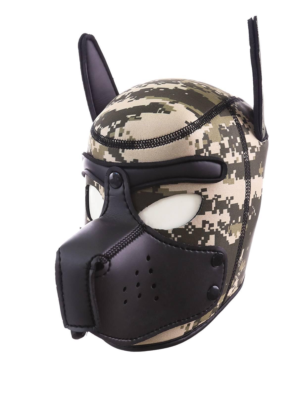 RudeRider Neoprene Puppy Hood Camo/Black, M size