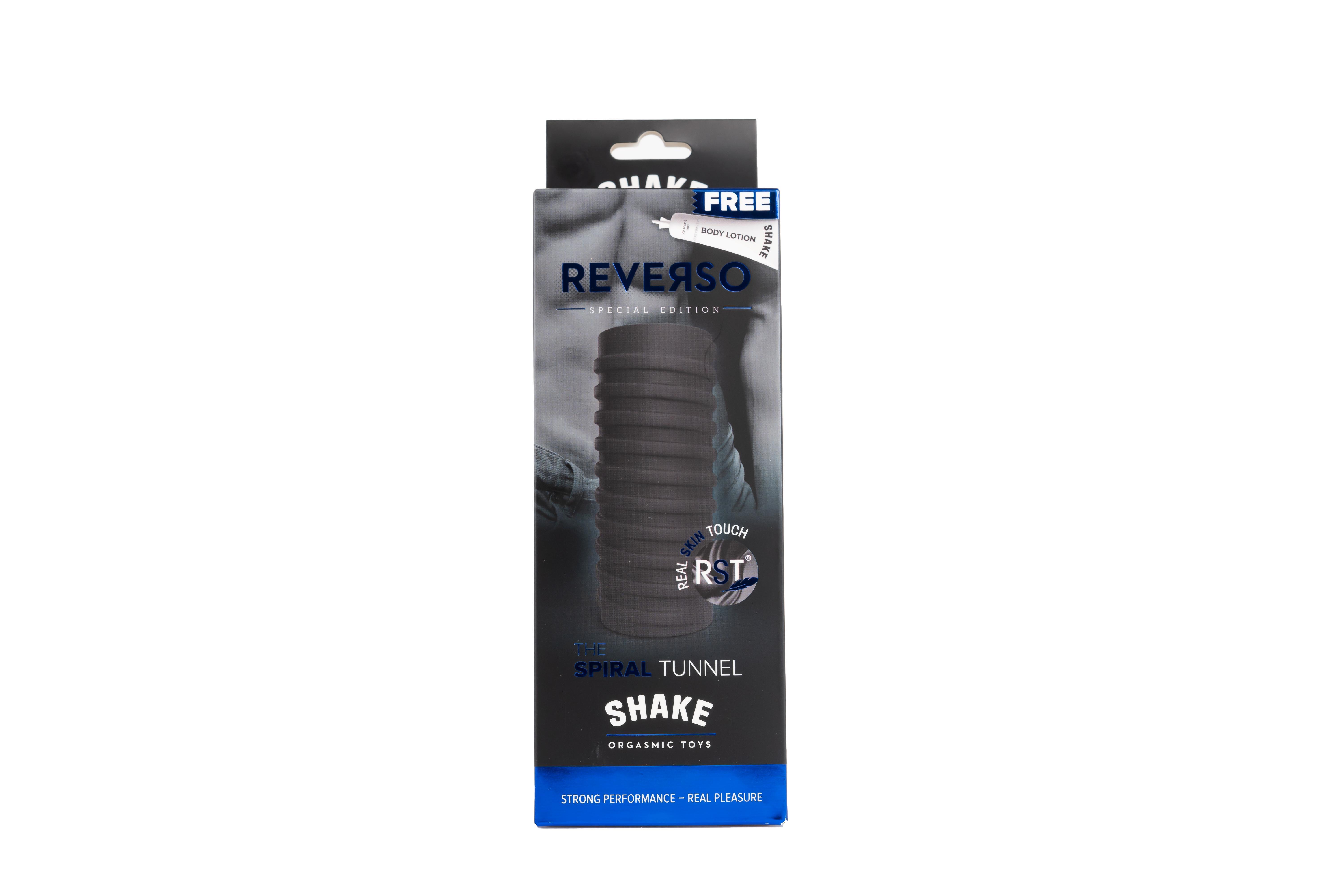 Shake Reverso: The Spiral Masturbator, 14,5 cm, Black