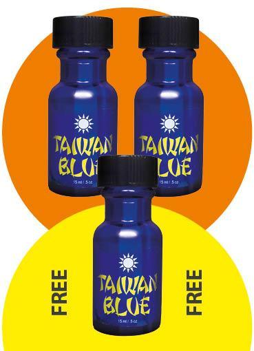 TAIWAN BLUE 2 + 1 FREE Pack.