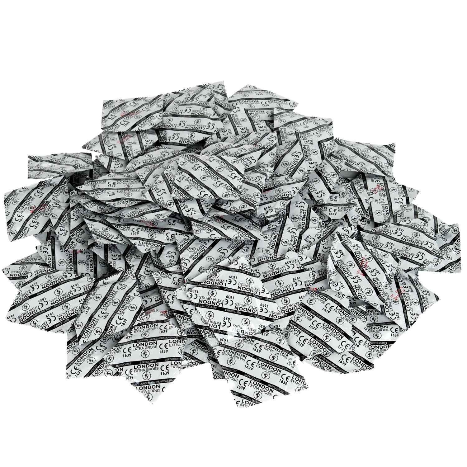 London Extra Large Condoms, 100 pcs, Ø 57mm, 220mm