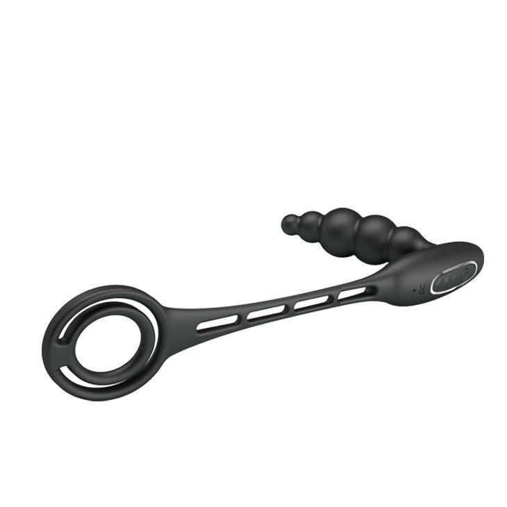 PRETTY LOVE - Vibration Penis Sleeve Iii, 12 functions of vibrationmemoryUSB rechargeablesilicone, waterproof L:212mm W:51mm H:95mm