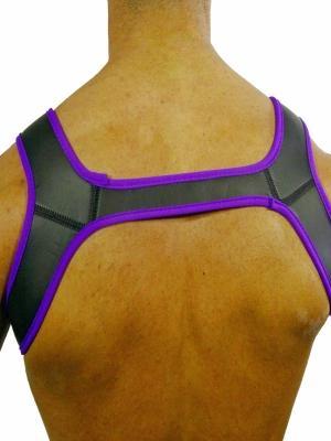 Rude Rider Neoprene Harness Black/Purple, L size