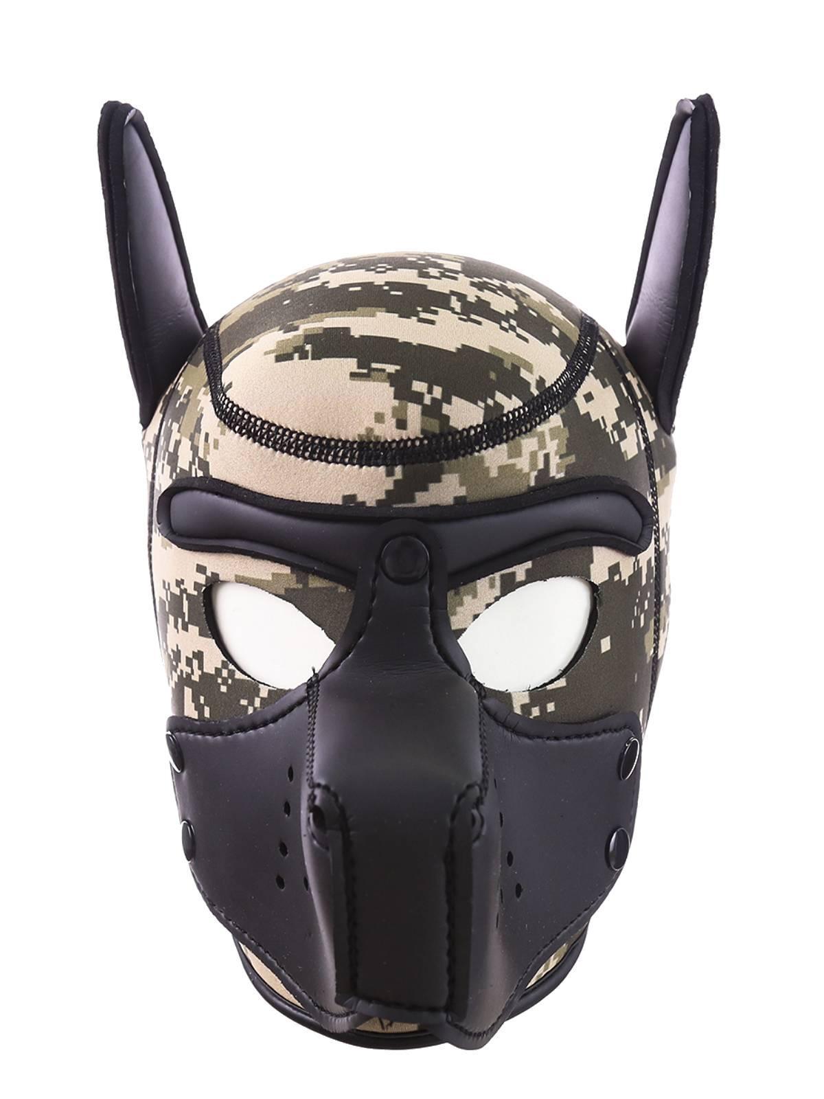 RudeRider Neoprene Puppy Hood Camo/Black, M size