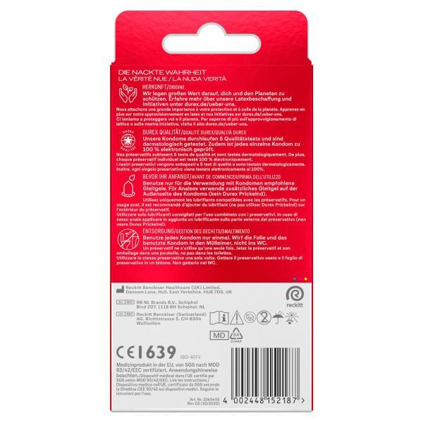Durex Gefühlvoll Condoms 10pcs, Extra Moist, 56mm