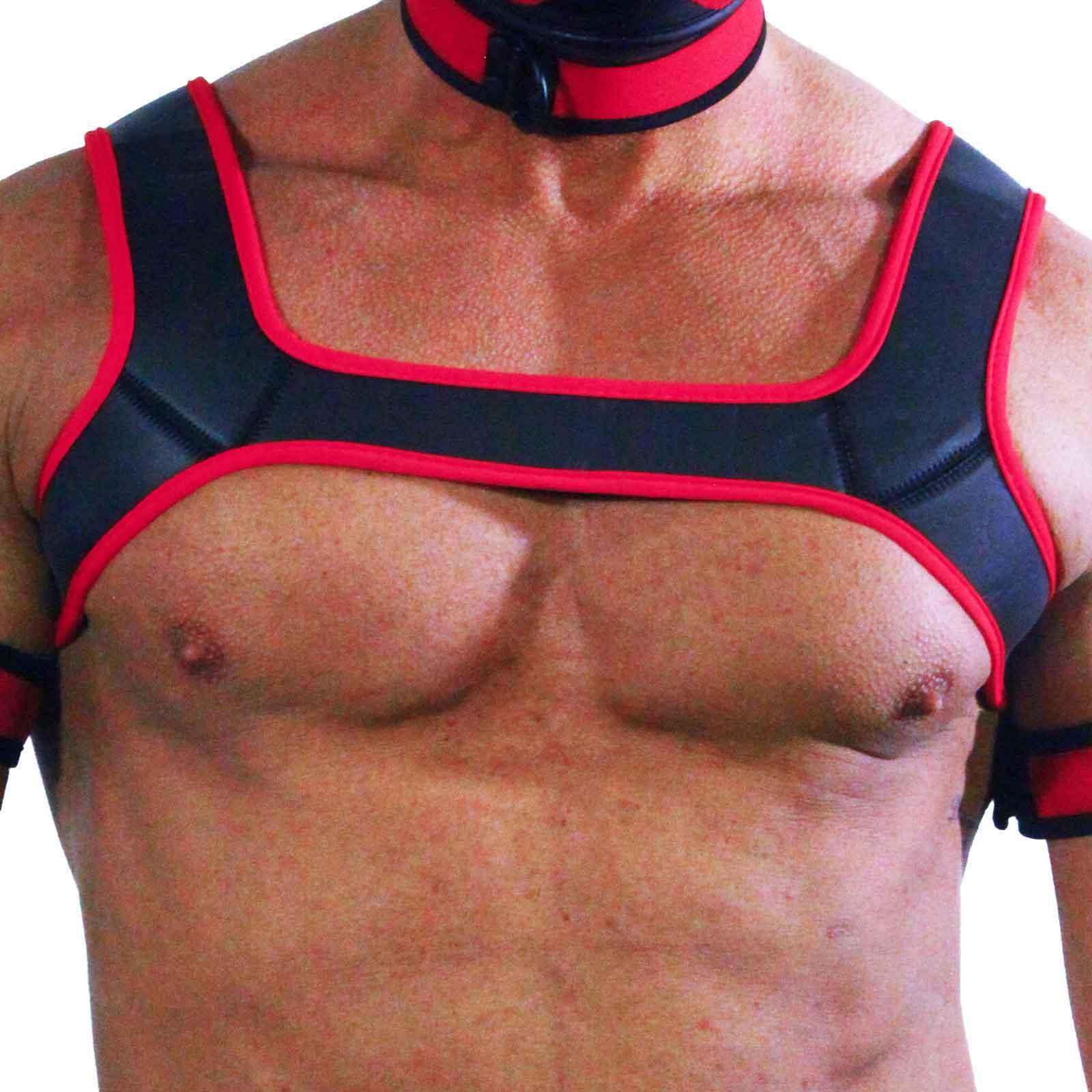 Rude Rider Neoprene Harness Black/Red, M size