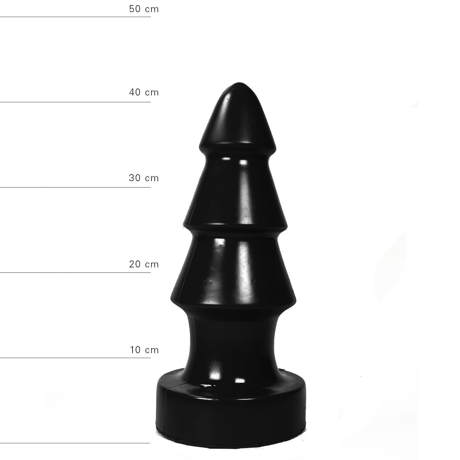 All Black Butt Plug Turbine, 41 cm