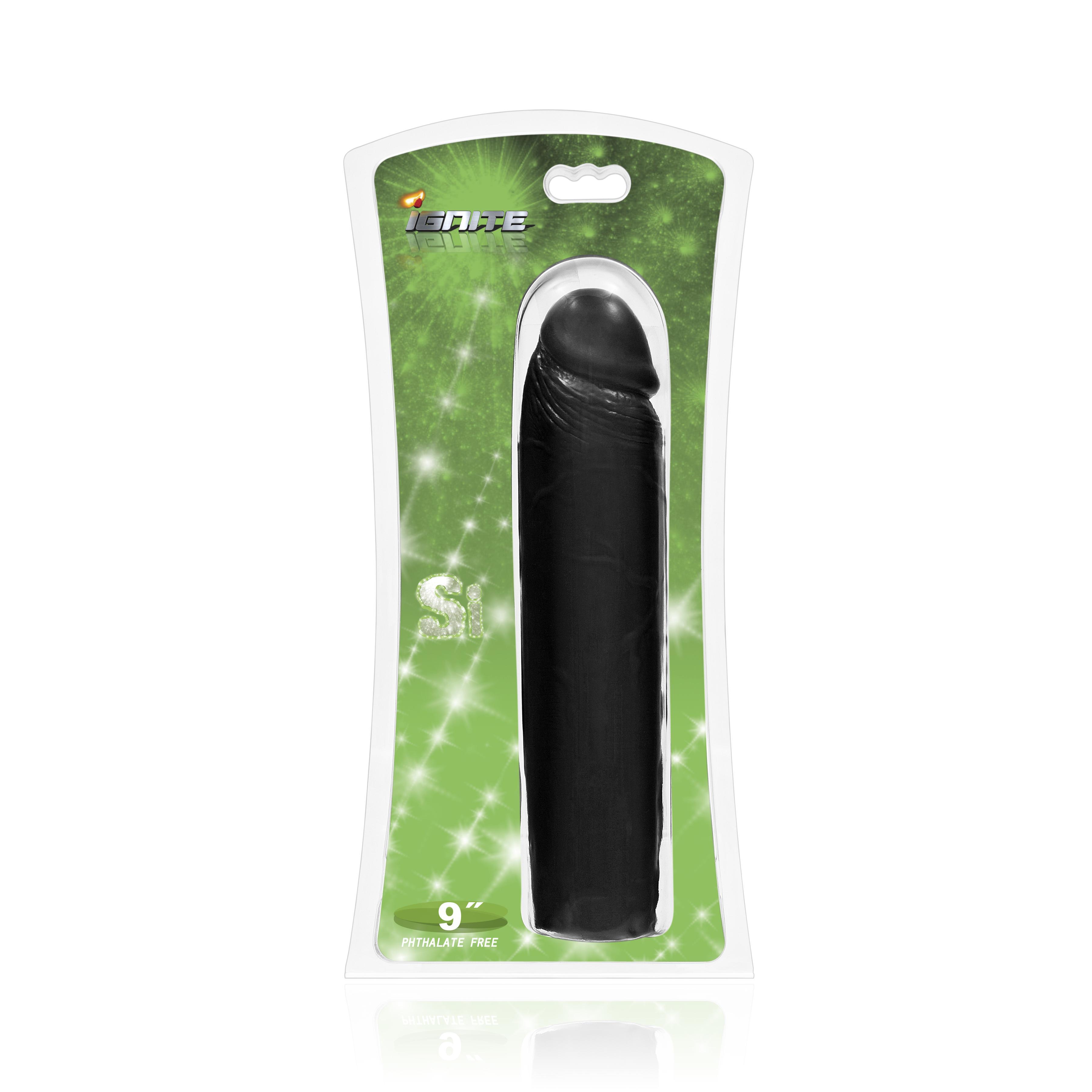 SI IGNITE Cock Dong, Black, 23 cm