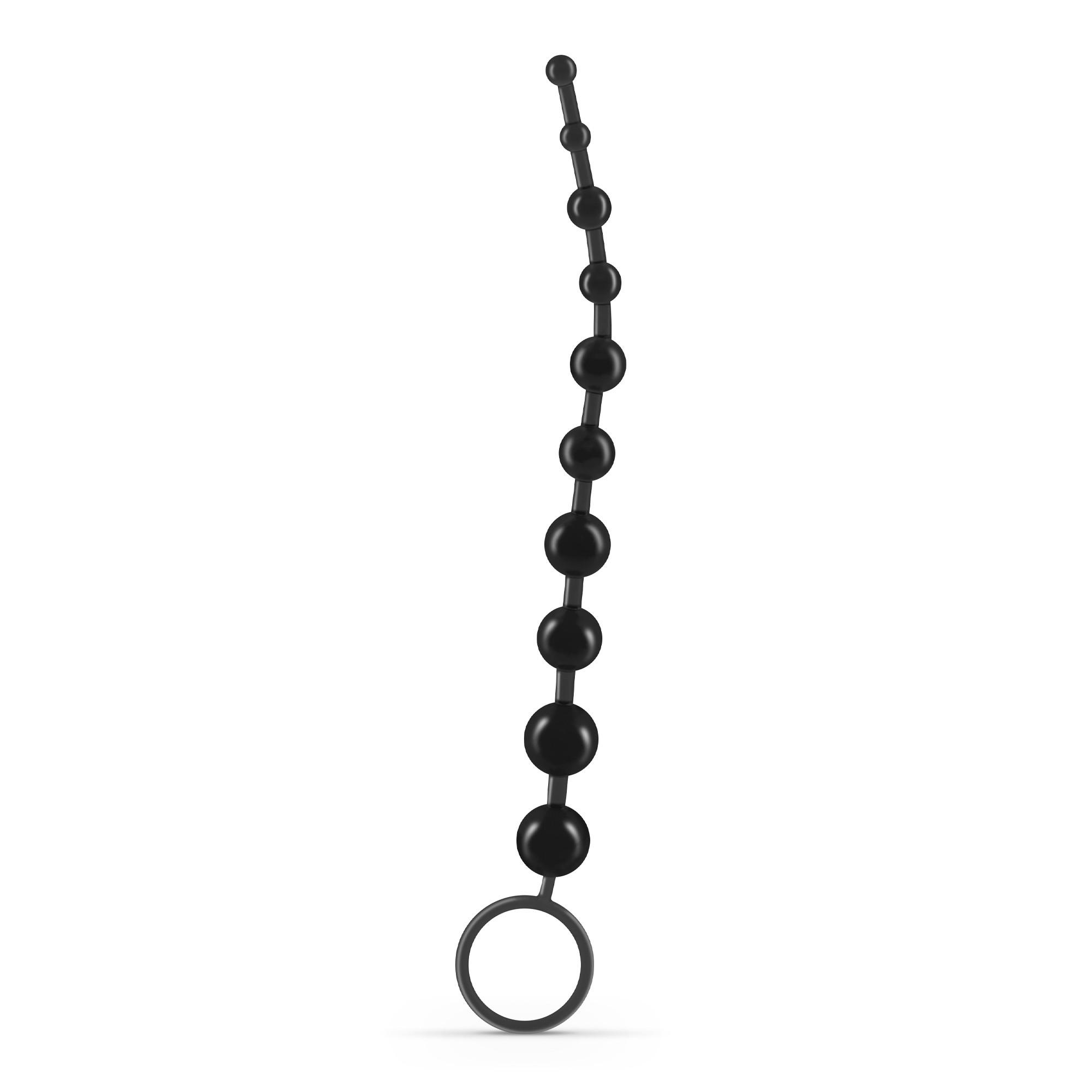 10 Bead Anal Chain Crushious Black