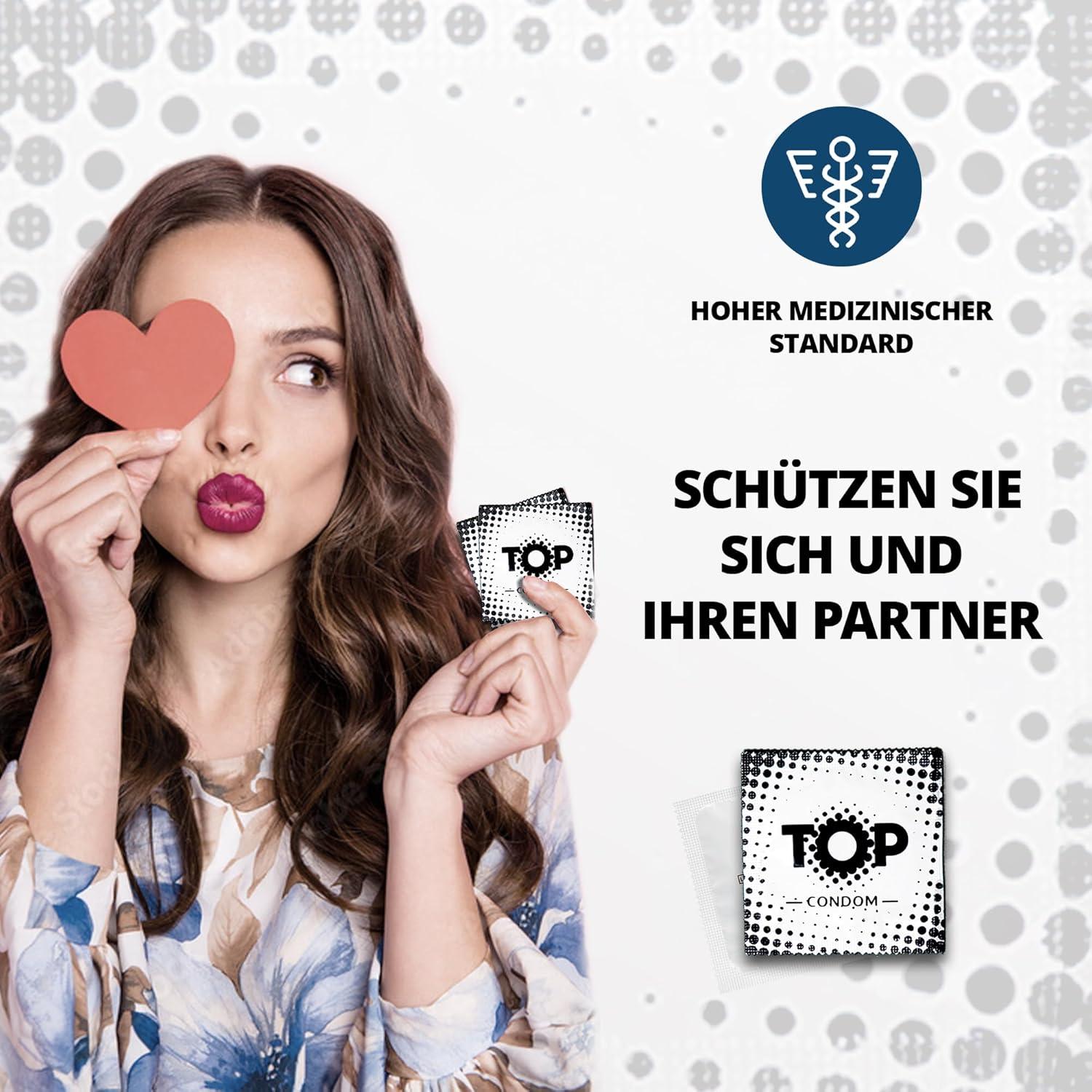 TOP Condoms Standard: What A Pleasure - Standard Fun, Packs of 100