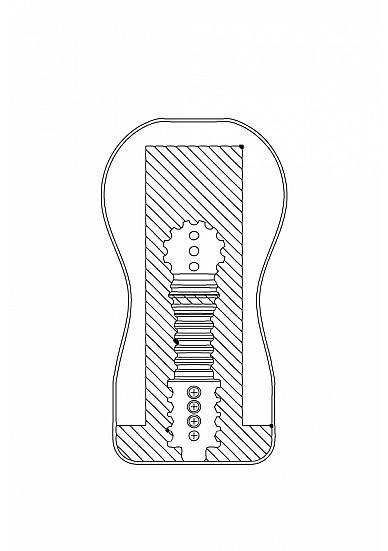 Dark Easy Rider - Mouth Masturbator, 15,7 cm, Black