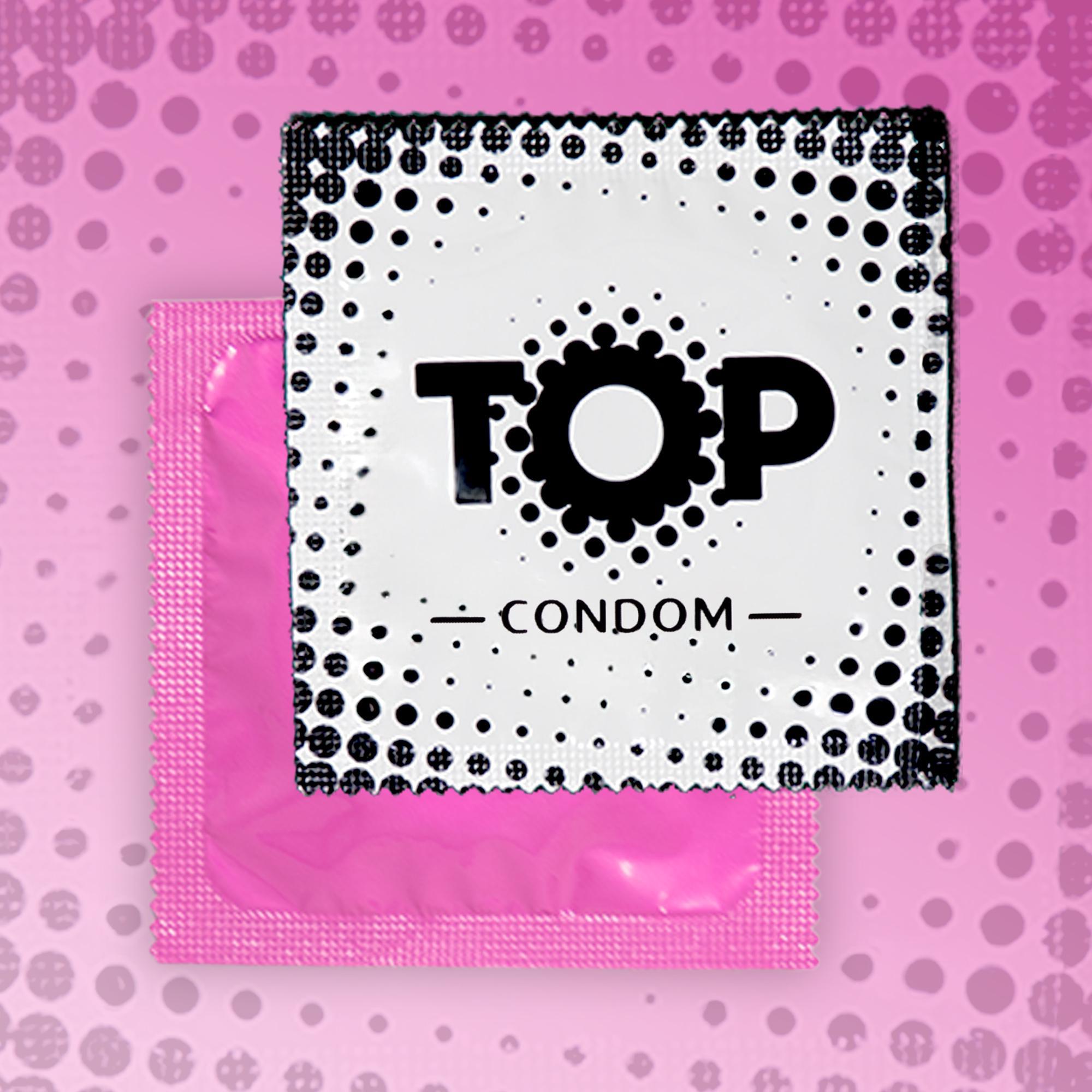 TOP Condoms Ribbed & Dots: Morse Code for Pleasure - Send all the Right Signals, Packs of 40