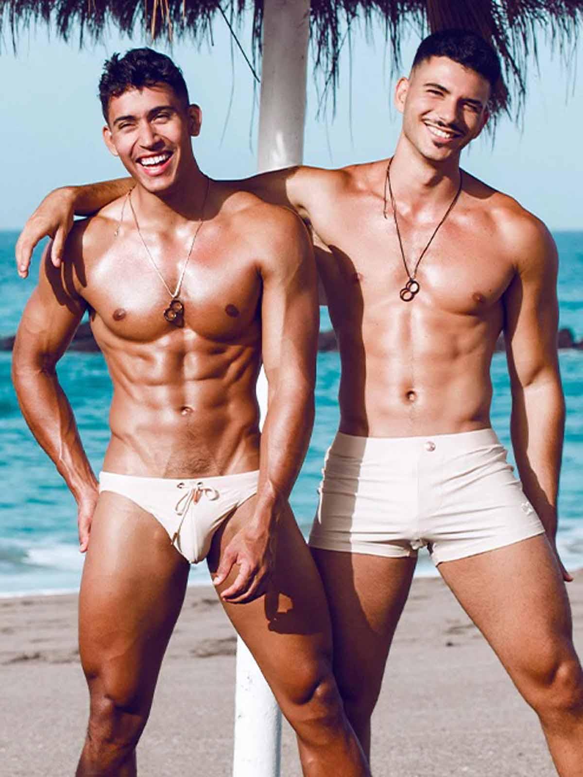 2Eros Bondi Bar Beach Swim Trunks V60 Sand - Size: L