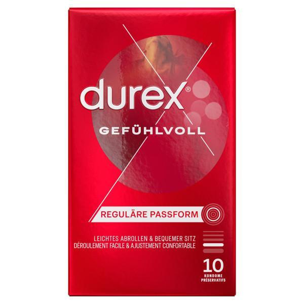 Durex Gefühlvoll Condoms 10pcs, Extra Moist, 56mm