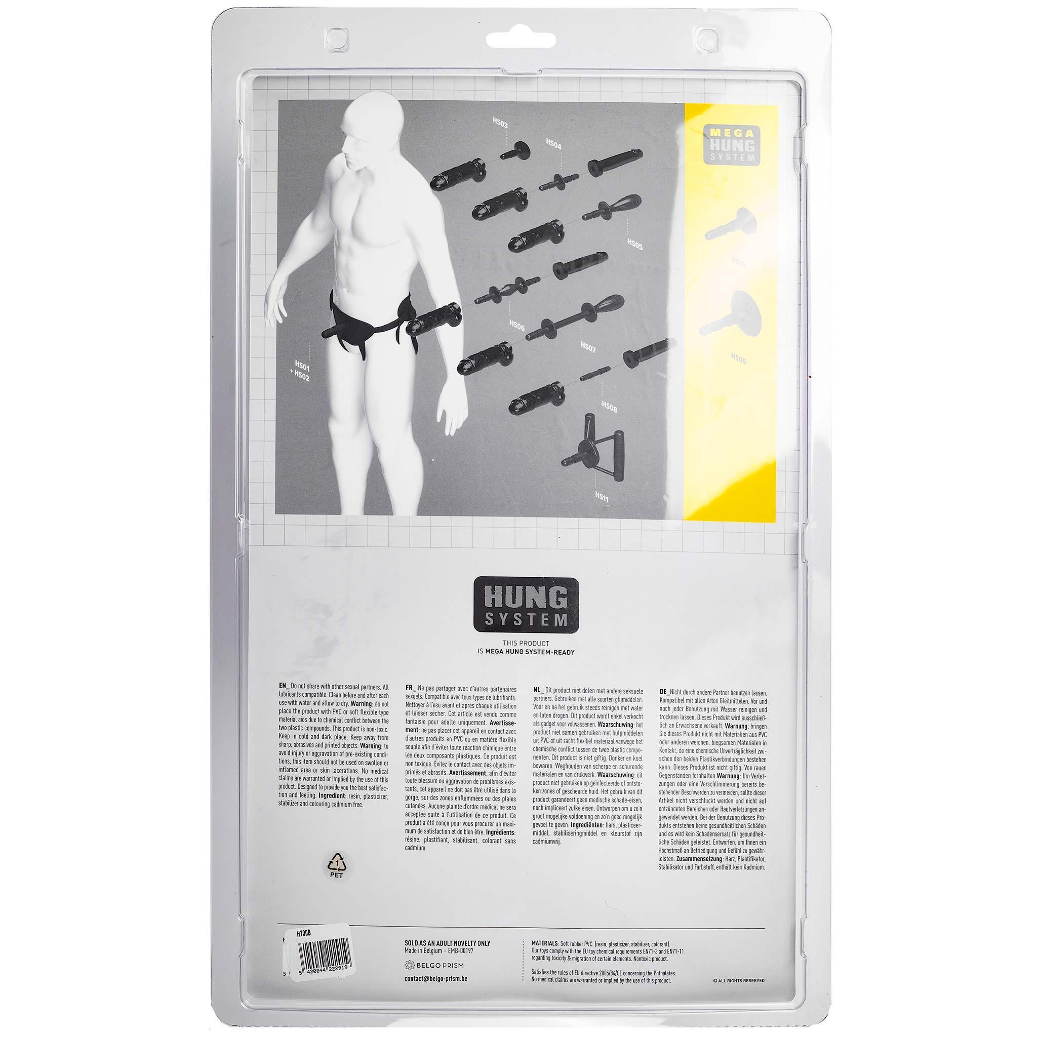 Hung System Dildo Jay L, 27,5 cm, Black