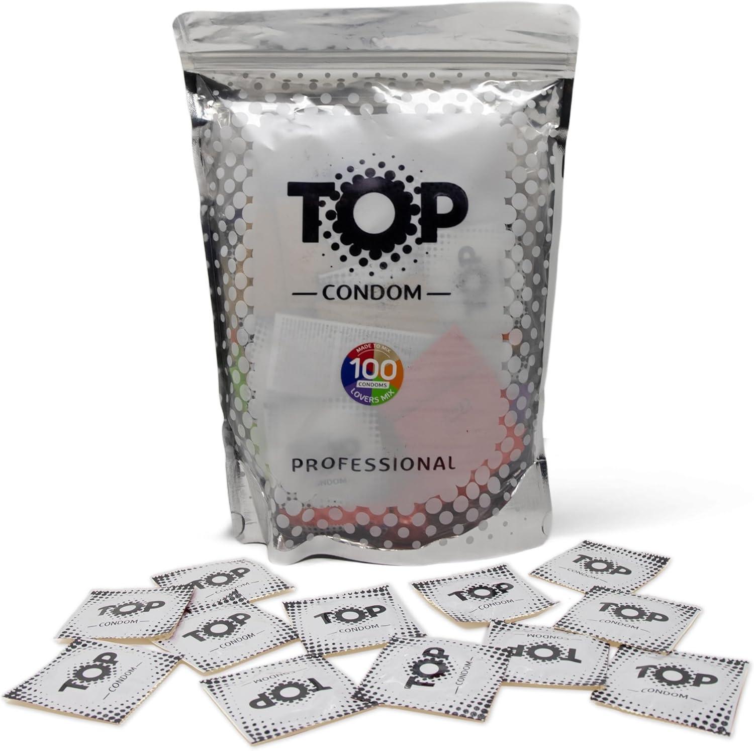 TOP Condoms Lovers Mix: Made to Match, Packs of 100