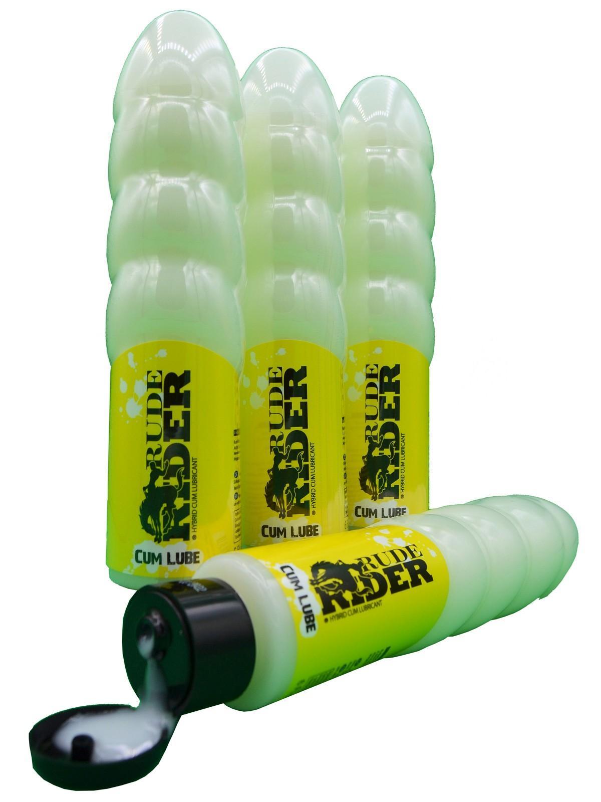 Rude Rider Cum Lube, Hybrid Based Lubricant, 175ml in Dildo Toy Bottle (17 cm, Ø 4,1 cm)