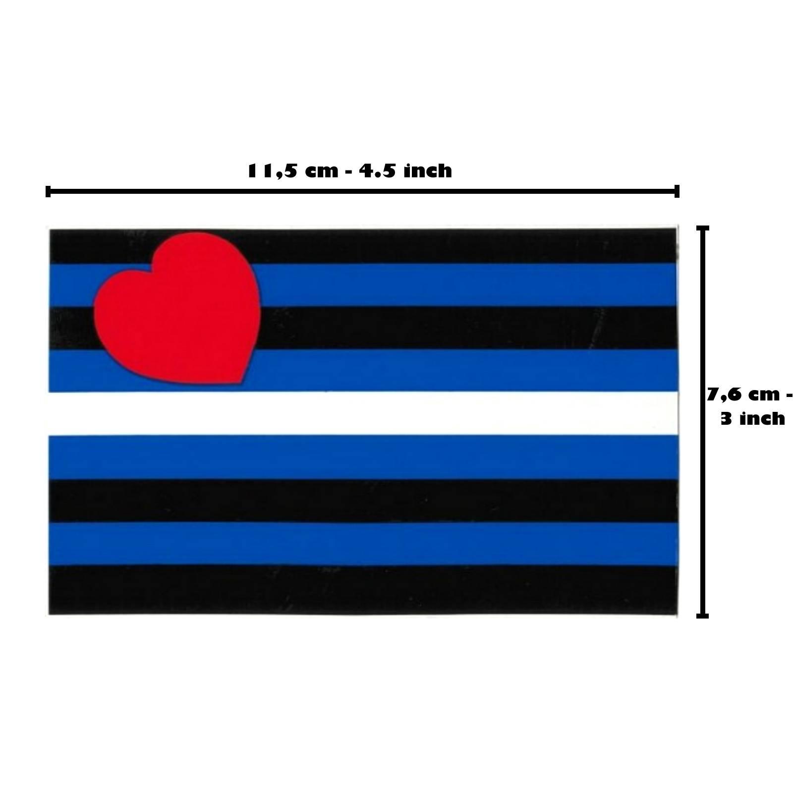 Leather Pride Sticker 76 x 115 mm
