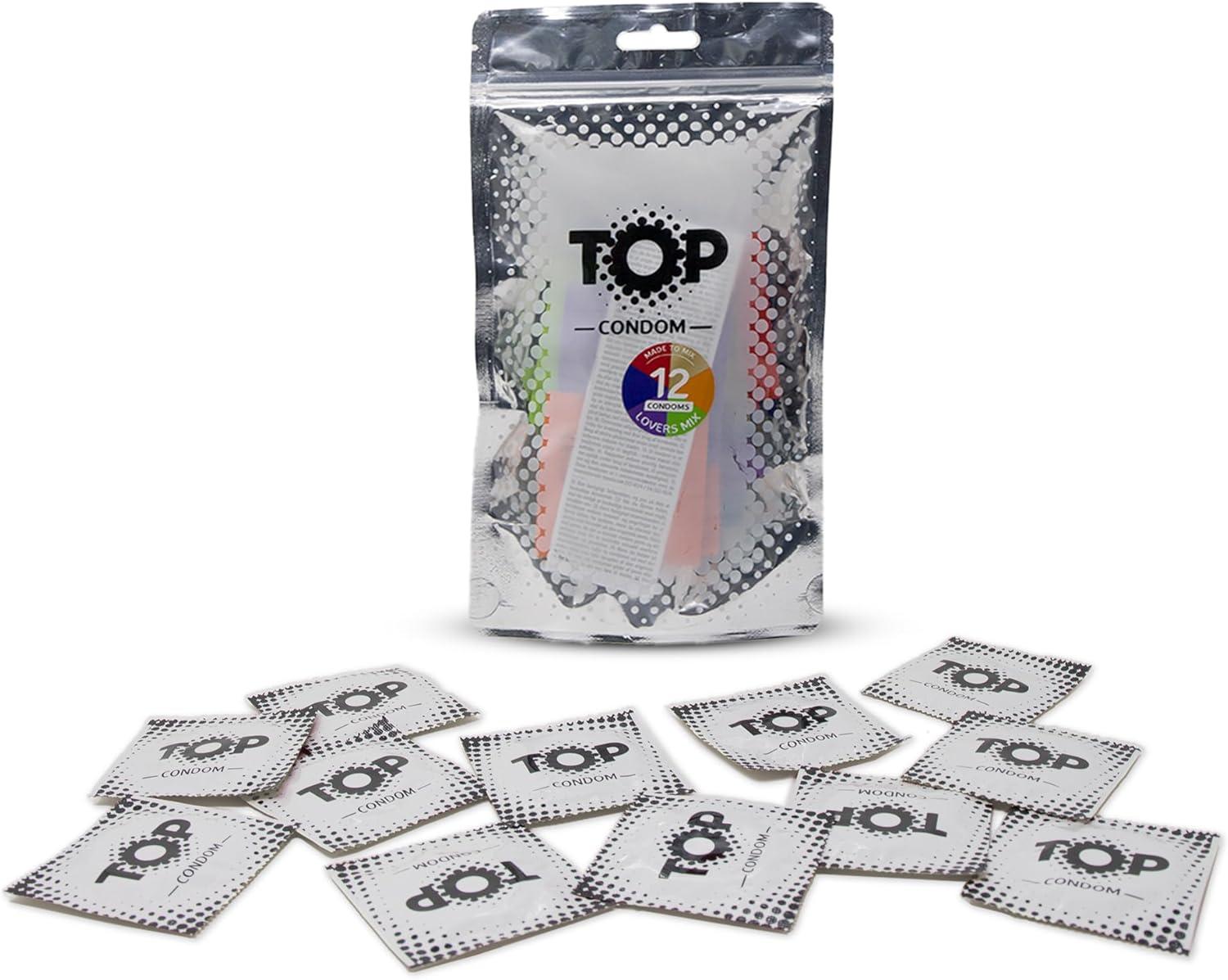 TOP Condoms Lovers Mix: Made to Match, Packs of 12