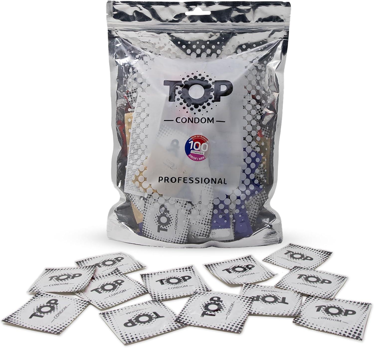 TOP Condoms Profi Mix: All Star-Pack - Variety of pleasure, Packs of 100