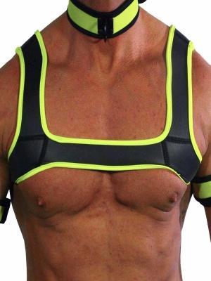 Rude Rider Neoprene Harness Black/Yellow, L size