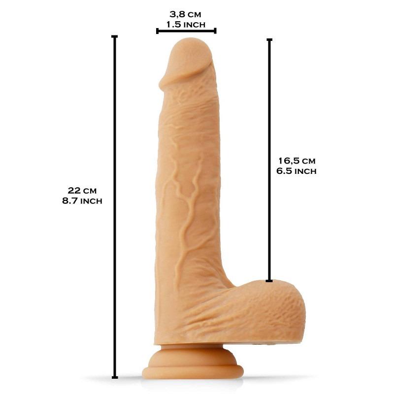 Rude Rider Active Dude Killian Vibrator, 22cm, Light Skin