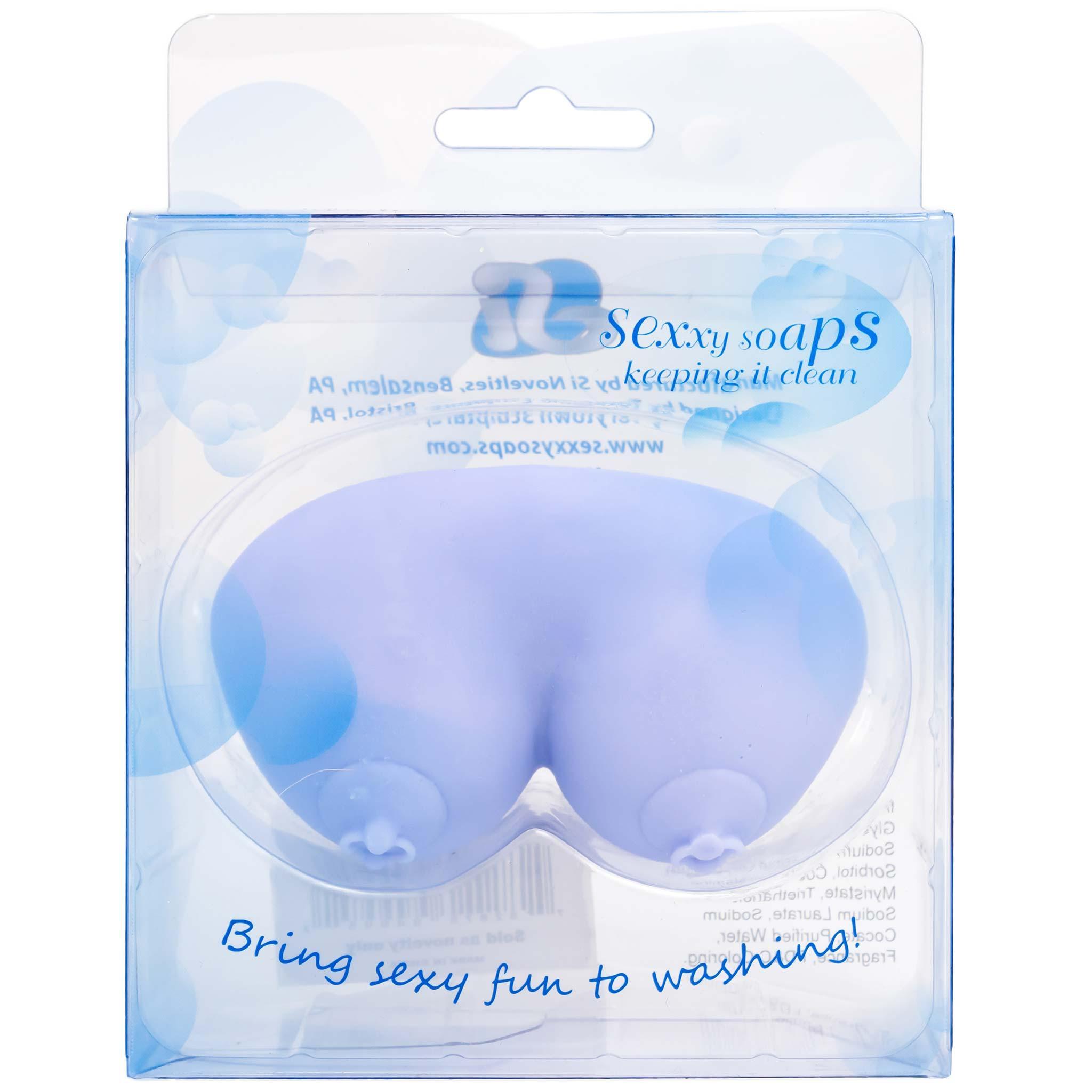 SI Sexxy Soaps, Breasts with Nipple Rings, Purple, Lavender Scent Bohemian Rhapsody