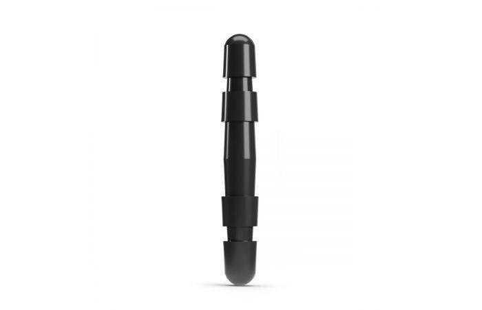 Hung System Insert Plug Easy Double, 17 cm, Black