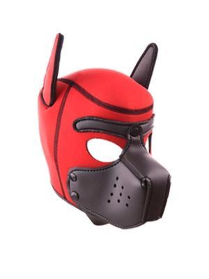 Rude Rider Neoprene Puppy Hoods Red/Black, Large
