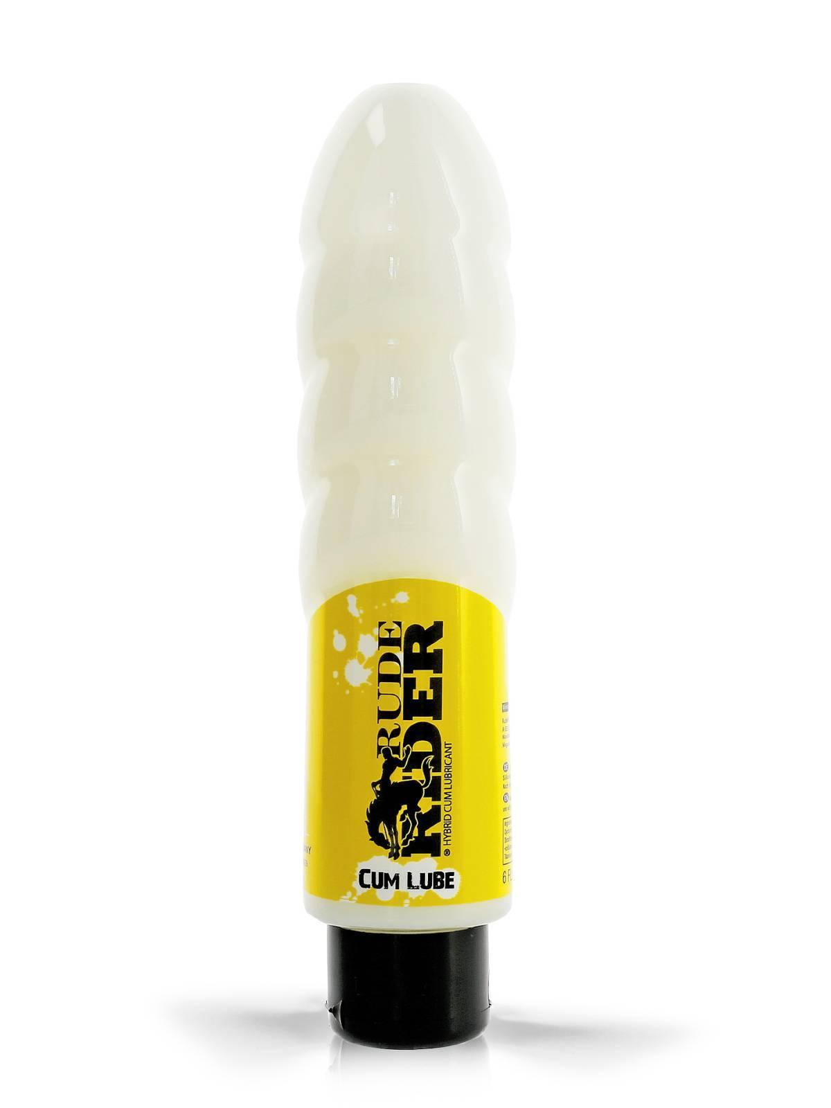 Rude Rider Cum Lube, Hybrid Based Lubricant, 175ml in Dildo Toy Bottle (17 cm, Ø 4,1 cm)