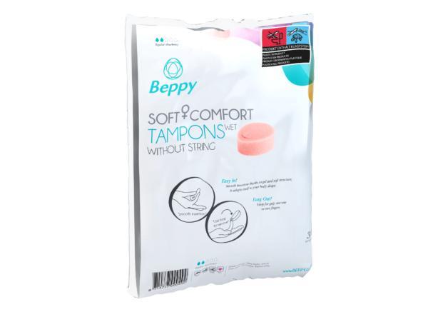 Beppy Soft &amp| Comfort Tampons Wet, Stringless, 30 pcs