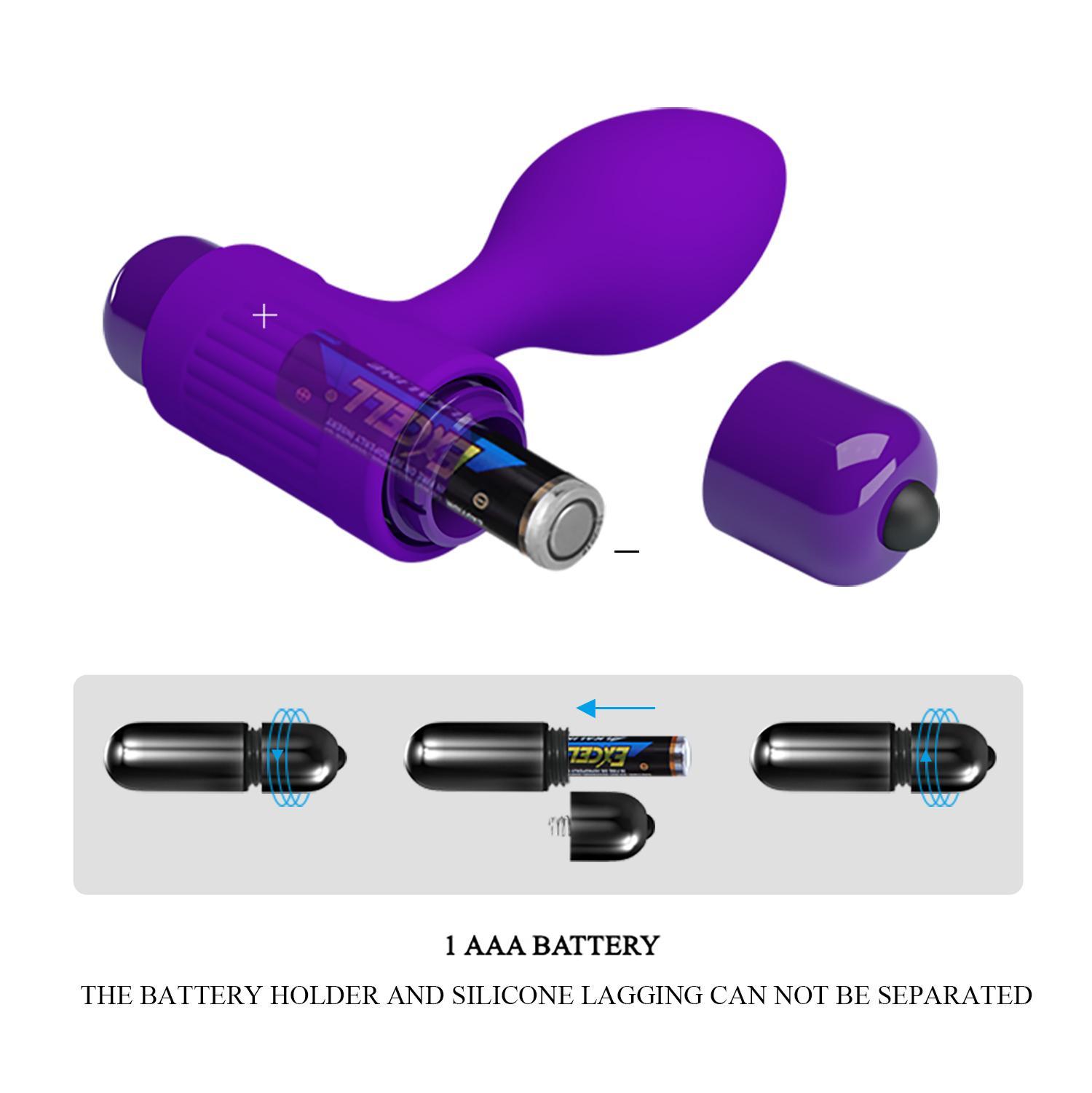 PRETTY LOVE - Vibe Butt Plug, Purple