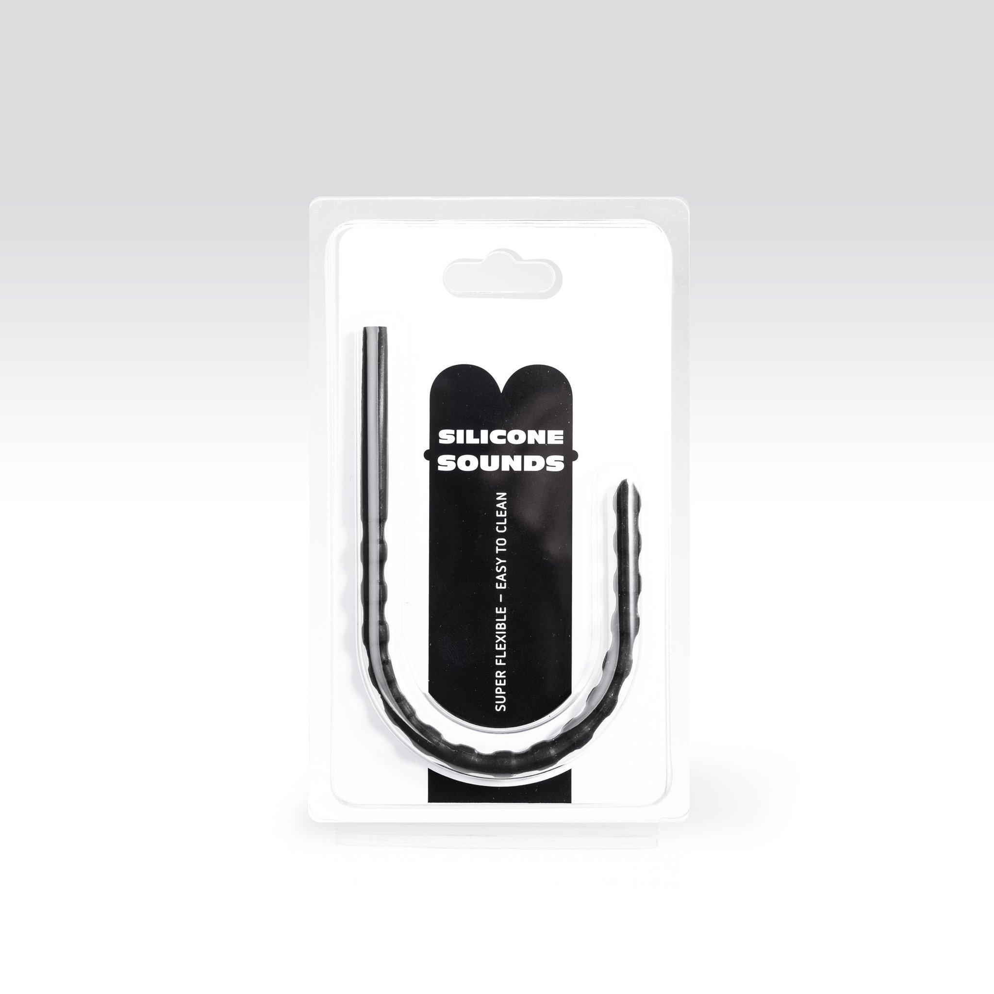 Rippled Silicone Sound, Dilator, Dilatator / Diameter 6-8mm / Length 24cm