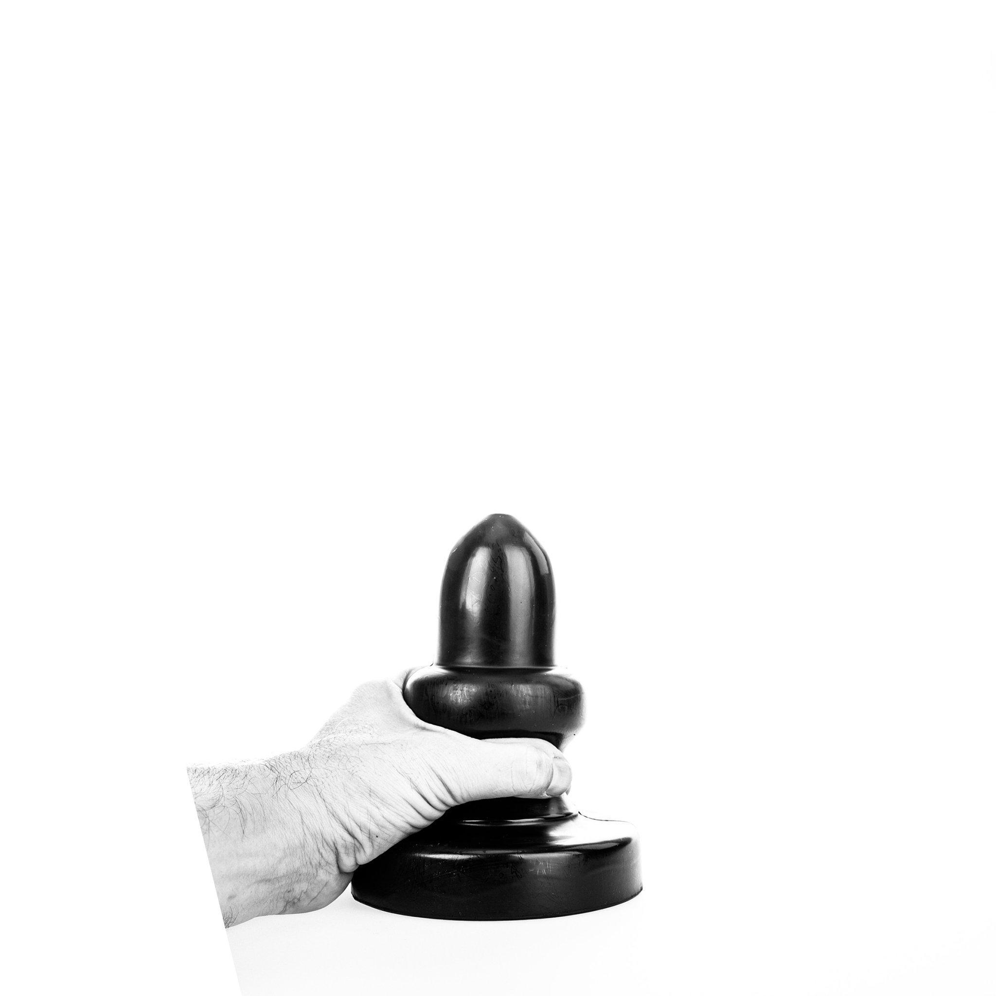 All Black Butt Plug Plunger, 17 cm