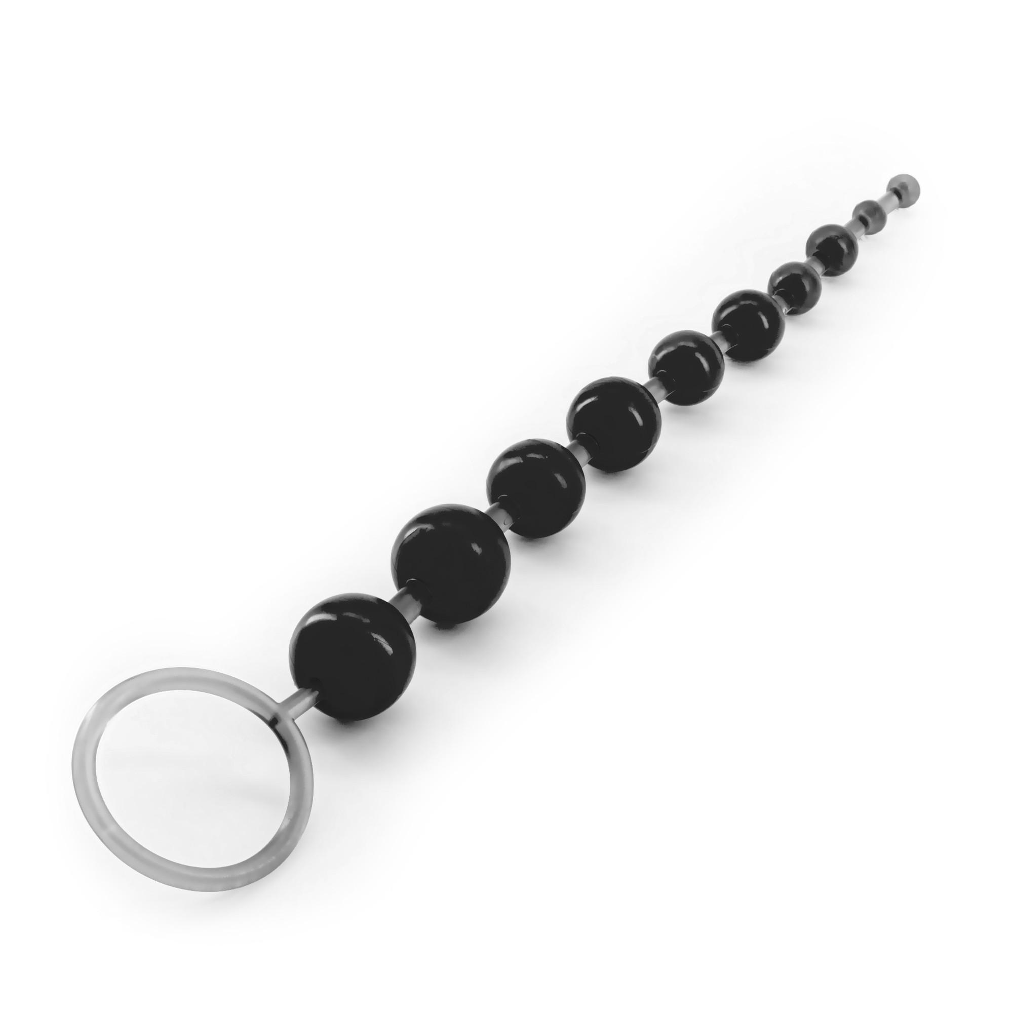 10 Bead Anal Chain Crushious Black