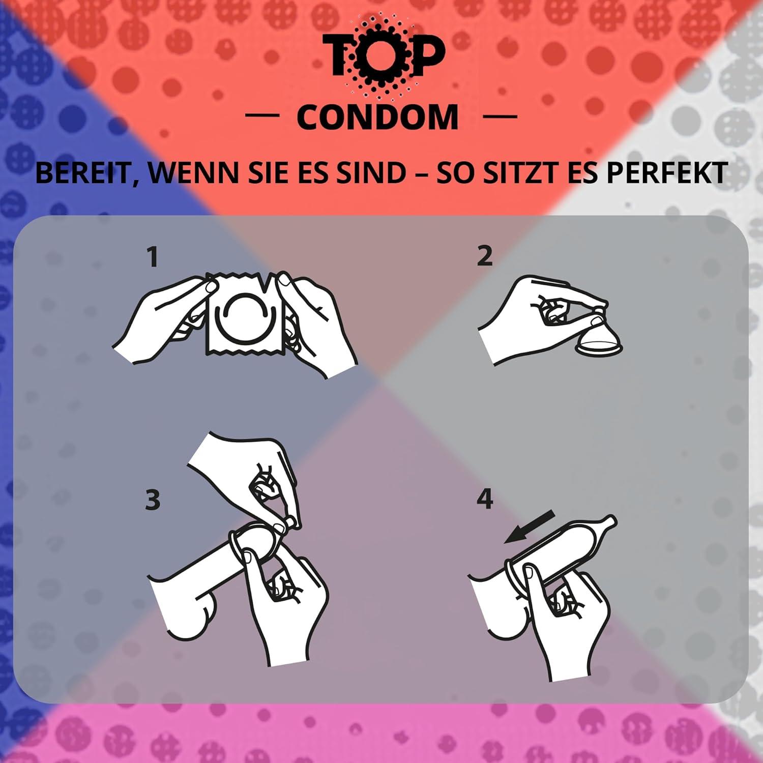 TOP Condoms Profi Mix: All Star-Pack - Variety of pleasure, Packs of 100