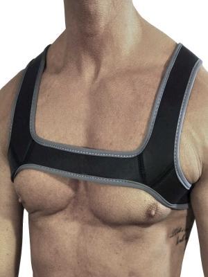 RudeRider Neoprene Harness Black/Grey, M size
