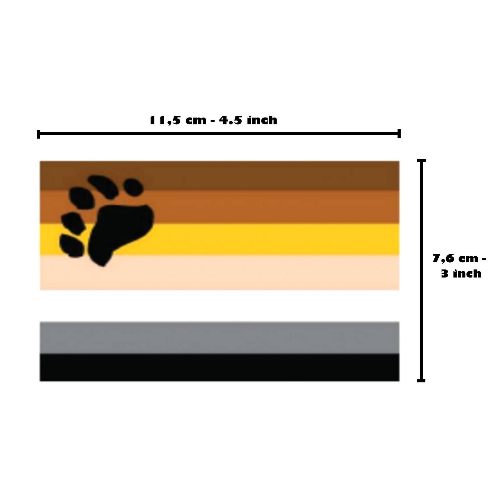 Bear Pride Sticker 76 x 115 mm