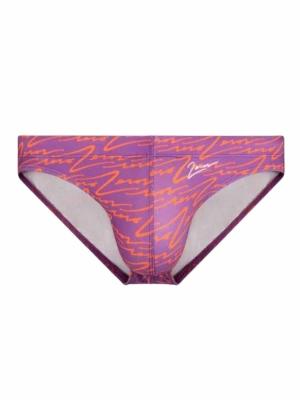 2Eros V20 Signature Print Swim Brief Purple - Size: S
