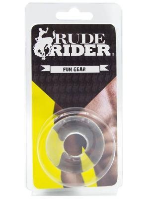 RudeRider Fat Stretchy Cockring, Clear