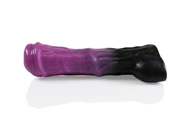 HellHound Trojan Dildo Small, 22 cm, Black & Purple