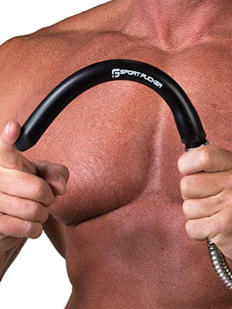 Sport Fucker Locker Room Anal Shower Nozzle, 15 cm, Black