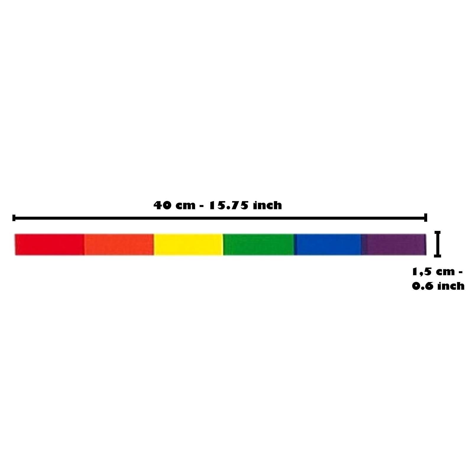 Rainbow Pride Sticker 15 x 400 mm