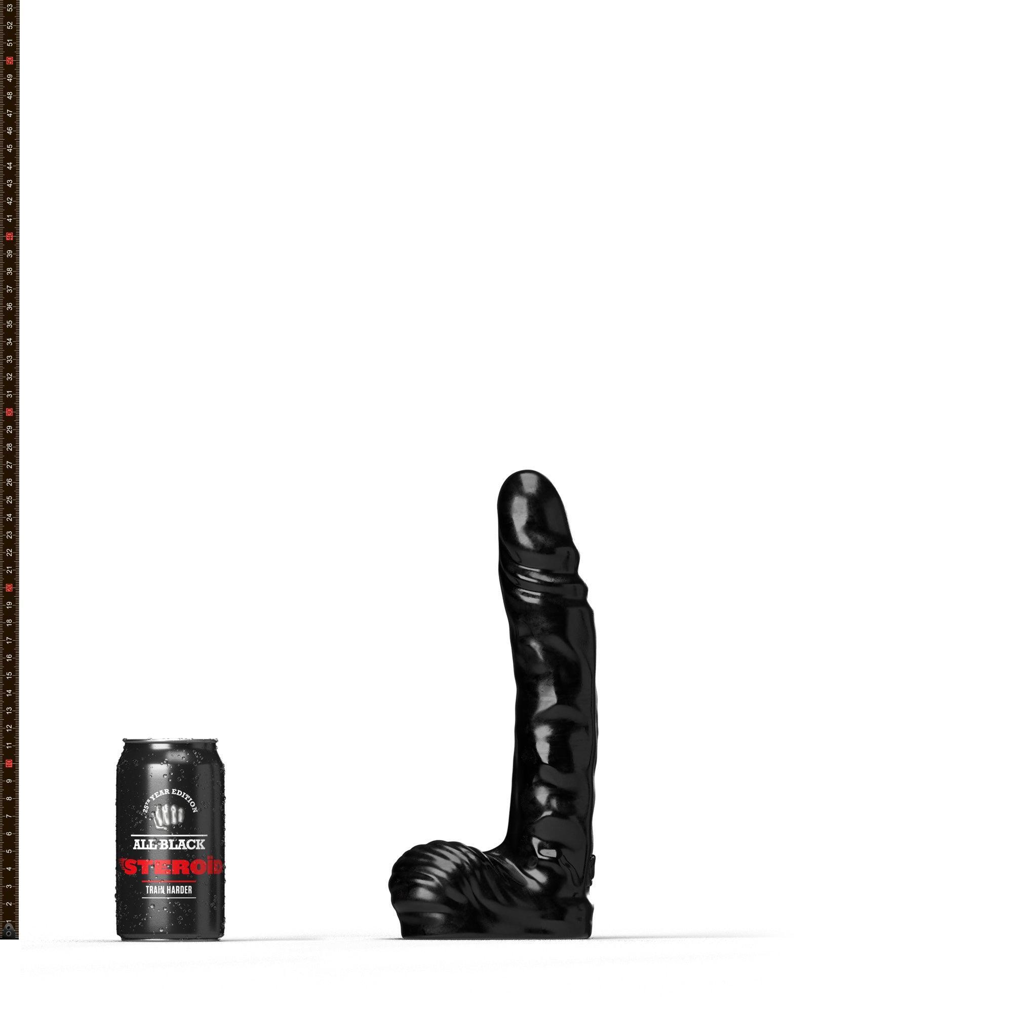 All Black Steroid The Jock Dildo, 27 cm