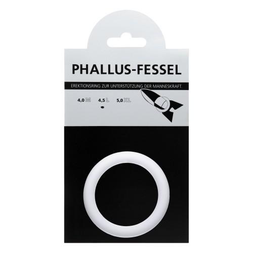 AMARELLE Phallus-Fessel, Latex Cockring, L, White, ¯ 45 mm