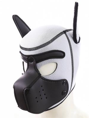 RudeRider Neoprene Puppy Hood White/Black, L size