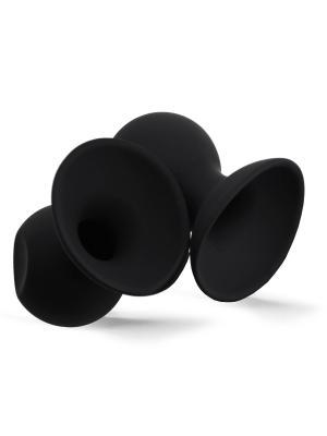 RudeRider Large Nipple-Sucker 2-Set Black