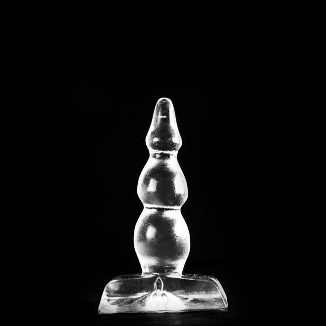 ZIZI XXX Ripple Butt Plug, 9,5 cm, Clear