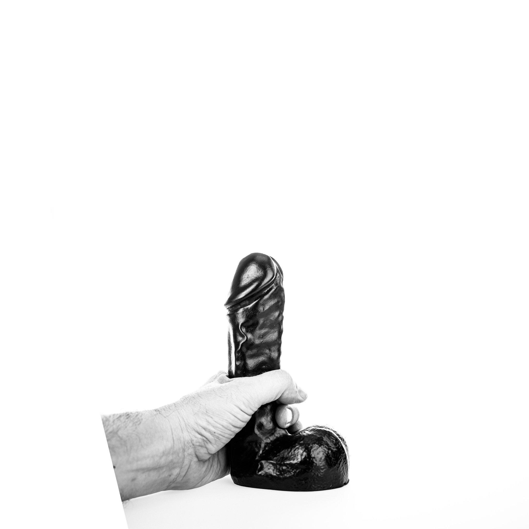 All Black Dildo Patrick, 19 cm